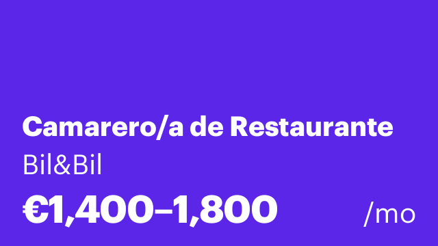 Camarero/a de Restaurante