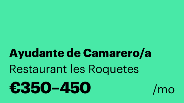 Ayudante de Camarero/a