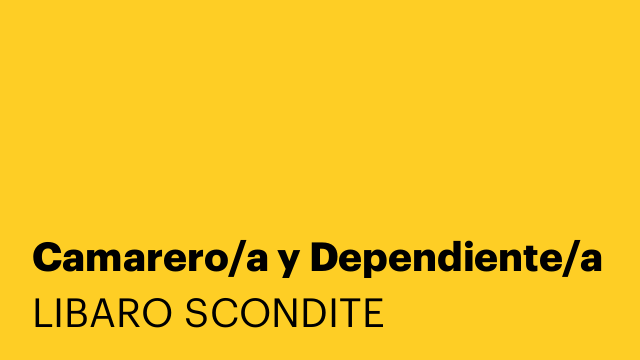 Camarero/a y Dependiente/a