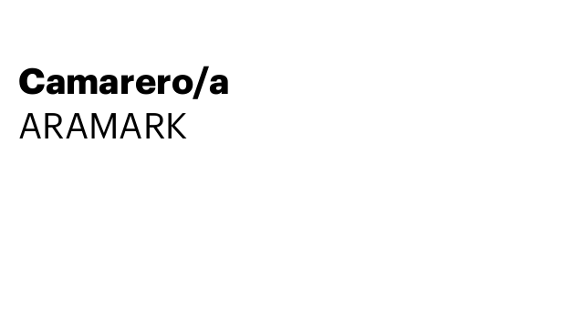 Camarero/a
