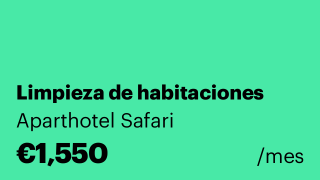 Limpieza de habitaciones