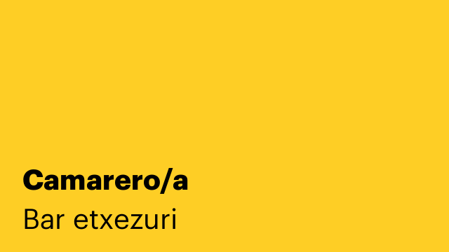 Camarero/a