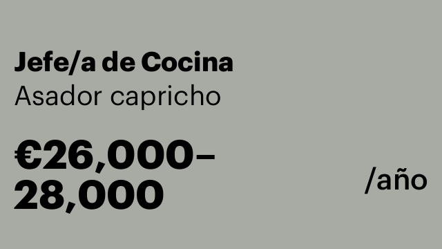 Jefe/a de Cocina