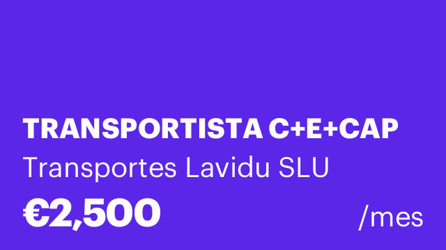 TRANSPORTISTA C+E+CAP