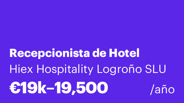 Recepcionista de Hotel