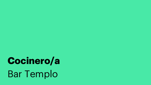 Cocinero/a