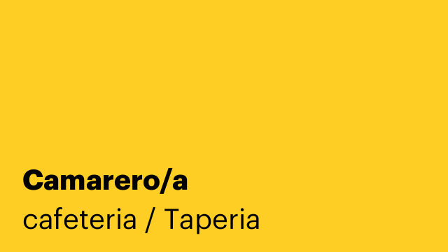 Camarero/a