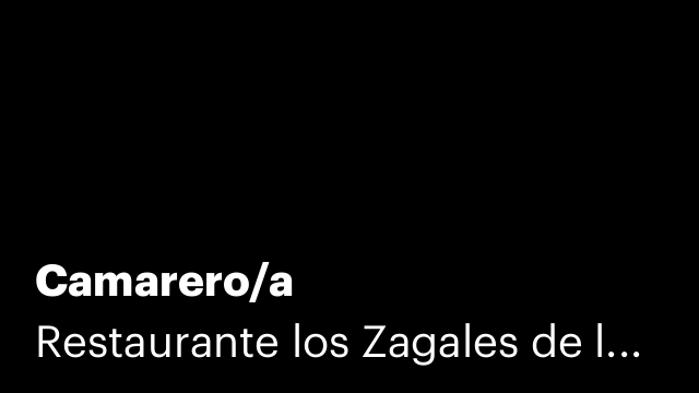 Camarero/a