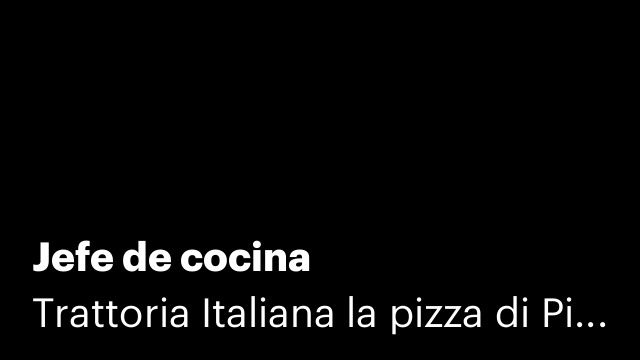 Jefe de cocina