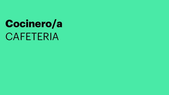 Cocinero/a