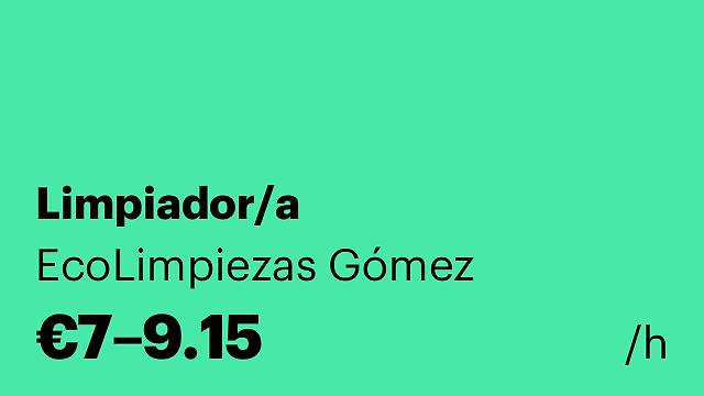 Limpiador/a