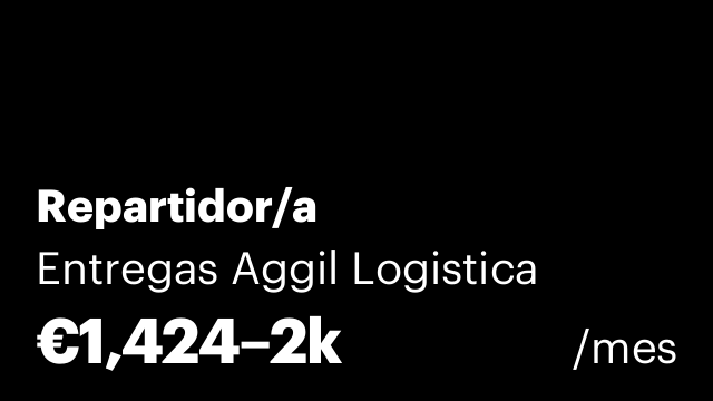 Repartidor/a