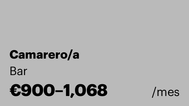 Camarero/a