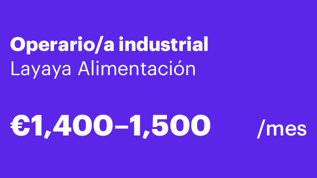 Operario/a industrial
