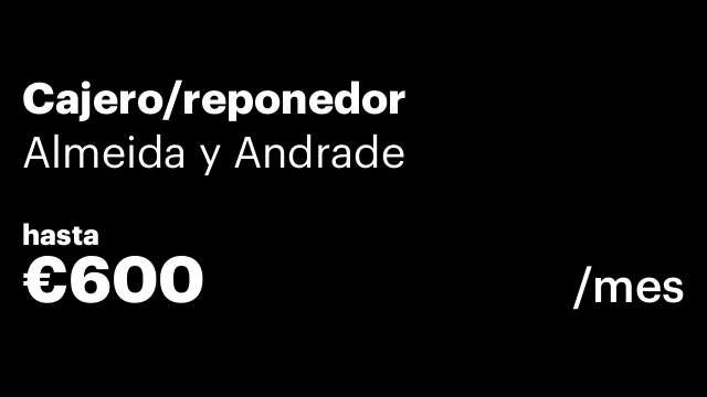 Cajero/reponedor