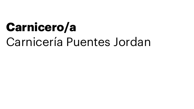 Carnicero/a