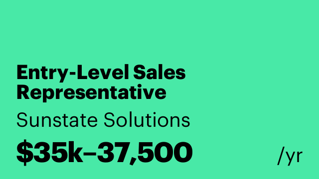 Entry-Level Sales Representative