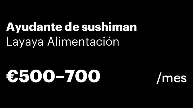 Ayudante de sushiman