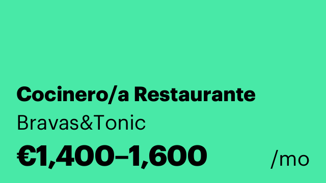 Cocinero/a Restaurante