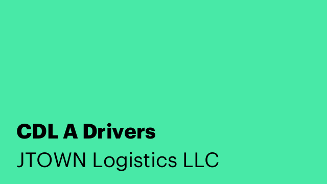 CDL A Drivers
