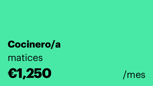 Cocinero/a