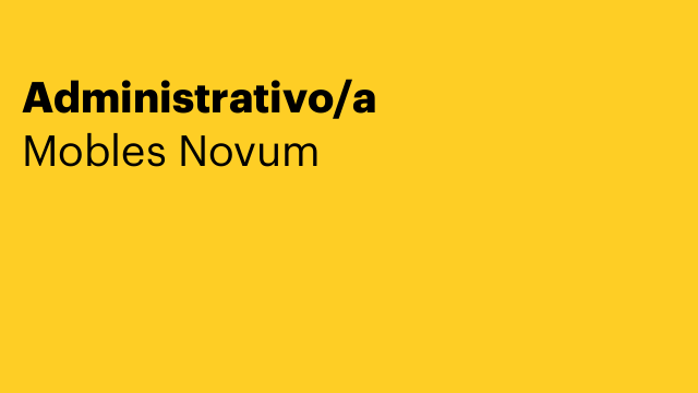 Administrativo/a
