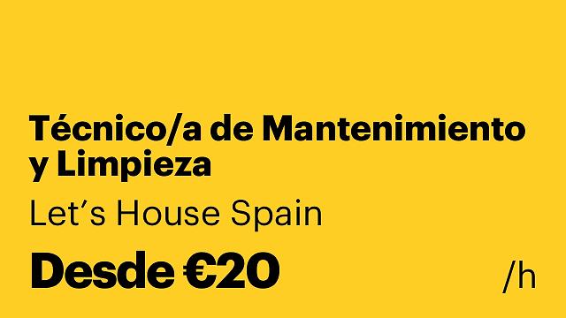 Técnico/a de Mantenimiento y Limpieza