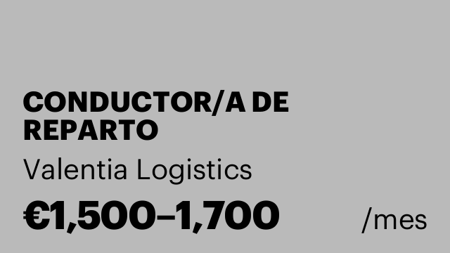 CONDUCTOR/A DE REPARTO