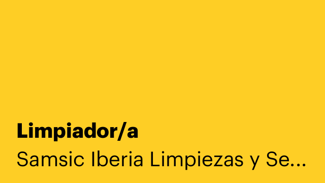 Limpiador/a