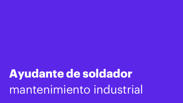 Ayudante de soldador