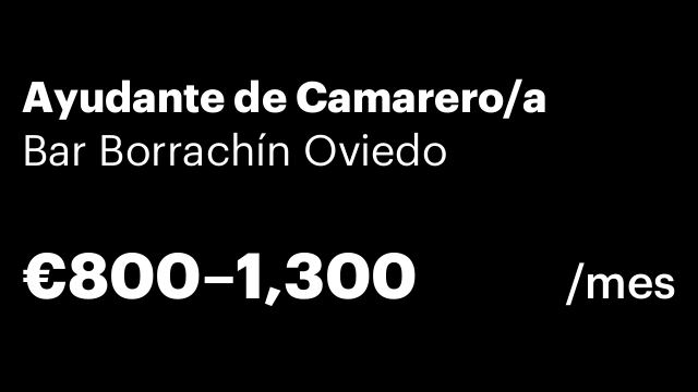 Ayudante de Camarero/a