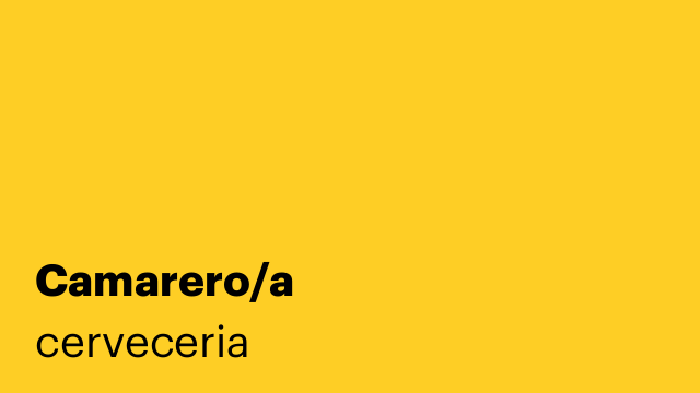 Camarero/a
