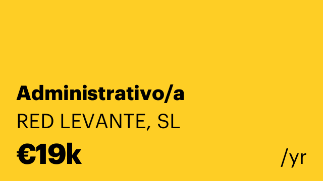 Administrativo/a