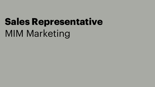Sales Representative