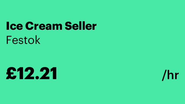Ice Cream Seller