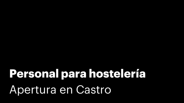 Personal para hostelería