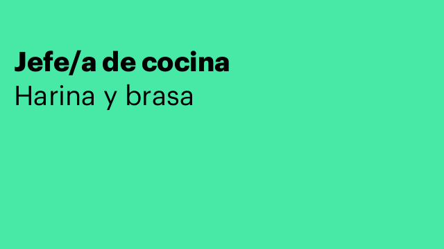 Jefe/a de cocina