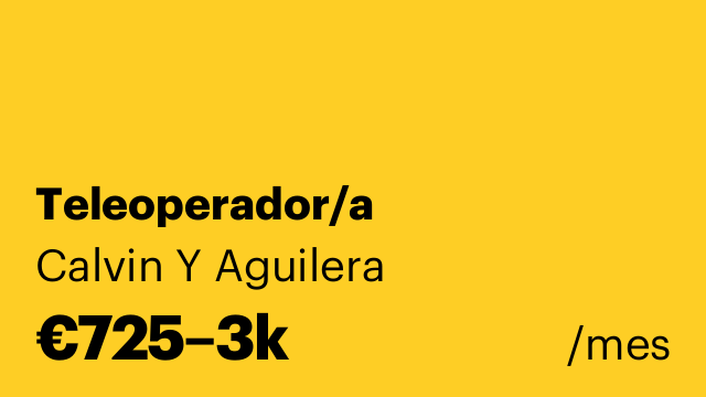 Teleoperador/a