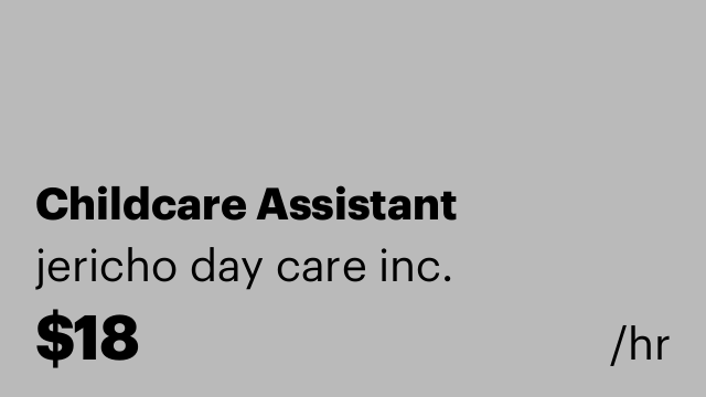 Childcare Assistant