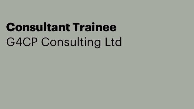 Consultant Trainee