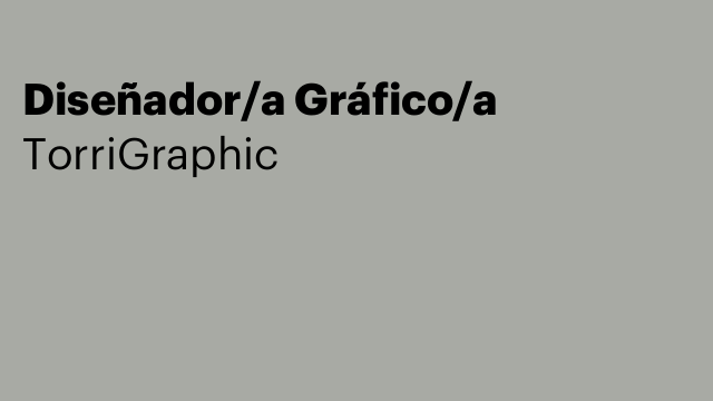 Diseñador/a Gráfico/a