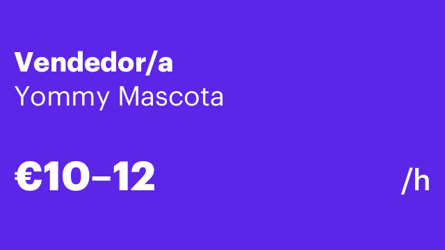 Vendedor/a