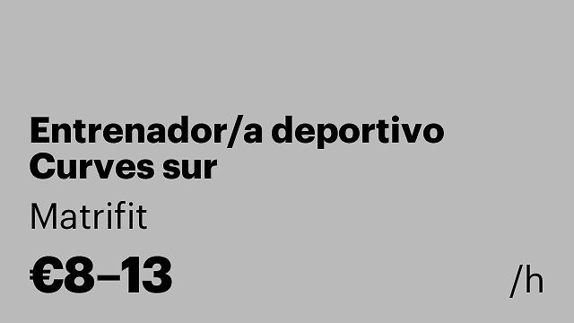 Entrenador/a deportivo Curves sur
