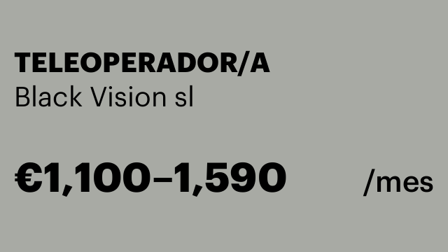 TELEOPERADOR/A