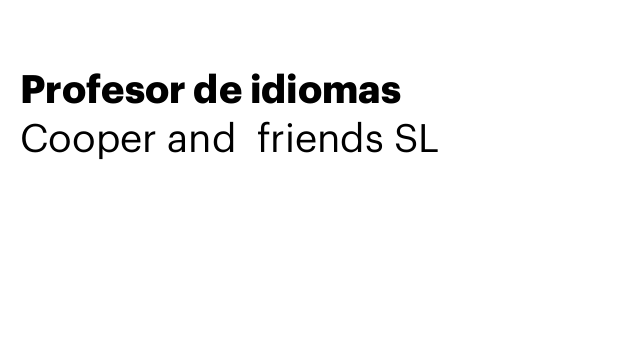 Profesor de idiomas