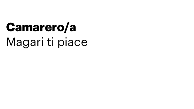 Camarero/a