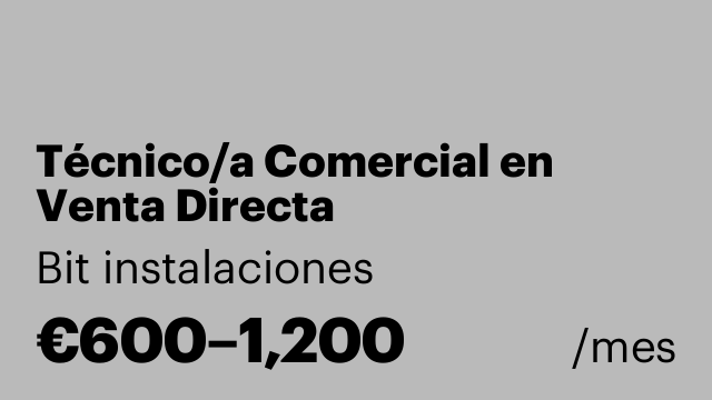 Técnico/a Comercial en Venta Directa