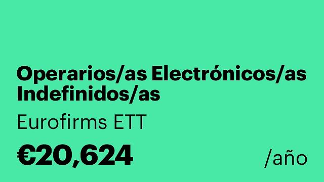 Operarios/as Electrónicos/as Indefinidos/as