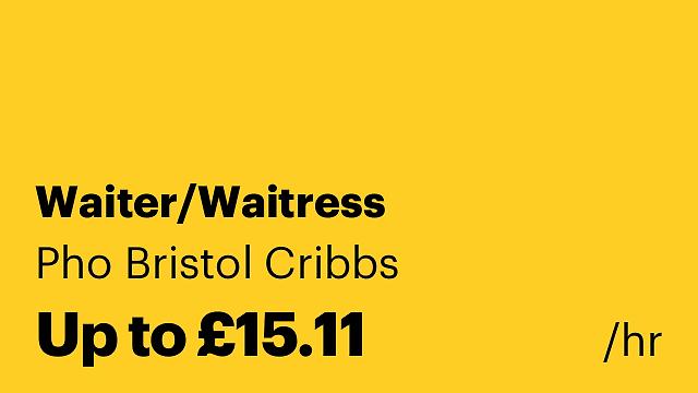 Waiter/Waitress