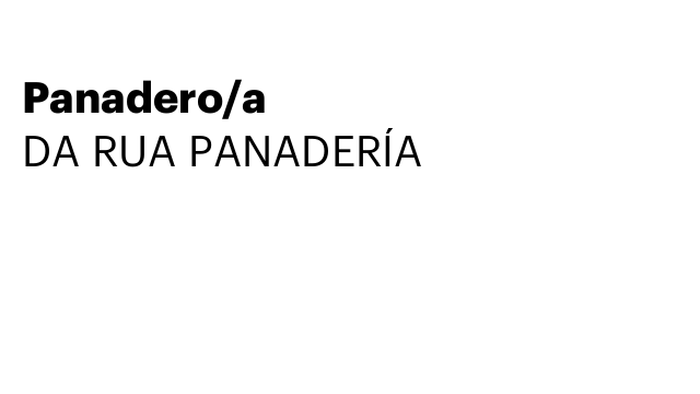 Panadero/a